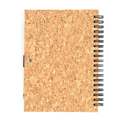 Блокнот Гарольд со стикерами и шариковой ручкой, черный