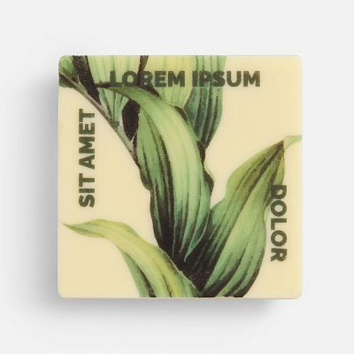 Печенье Dream White в белом шоколаде, квадрат (Белый)