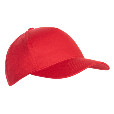 Бейсболка STAN 5 клиньев хлопок 150, 10L (Красный)