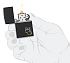 Зажигалка ZIPPO Fire Heart с покрытием Black Matte, латунь/сталь, черная, матовая, 38x13x57 мм - Фото 5