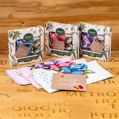 Подарочный комплект махровых салфеток "G-brand" 2074