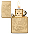 Зажигалка ZIPPO Tiger and Dragon с покрытием High Polish Brass, латунь/сталь, золотистая, 38x13x57мм - Фото 2