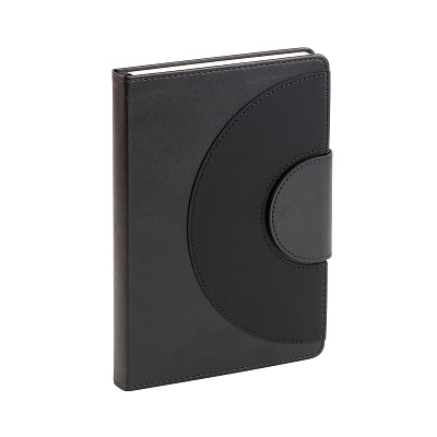 Ежедневник недатированный "Сицилия", формат А5, черный, черный