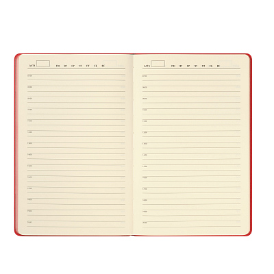 Ежедневник Rain недатированный, красный (без упаковки, без стикера)