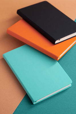 Ежедневник недатированный "Милан", А5, покрытие soft touch, мятный