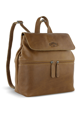 Рюкзак женский KLONDIKE GOLD «Miki», натуральная кожа в коньячном цвете, 39 х 32 х 14,5 см