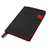Ежедневник A5 недатированный Efemero в мягком переплёте, черно-красный - Фото 2