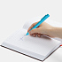 Ручка шариковая Swiper SQ Soft Touch, голубая - Фото 4