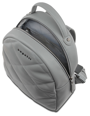 Рюкзак женский BUGATTI Cara, серый, полиуретан, 25,5х11х27,5 см, 7 л