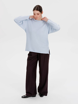 Лонгслив унисекс Siluetti Fuori, светло-голубой