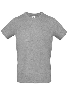 Футболка мужская E150, оранжевая (Серый меланж)