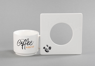 Чайная пара "Этюд", белый