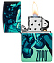 Зажигалка ZIPPO Mermaid Design с покрытием 540 Matte, латунь/сталь, черная, матовая, 38x13x57 мм - Фото 3