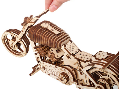 3D-ПАЗЛ UGEARS Байк VM-02