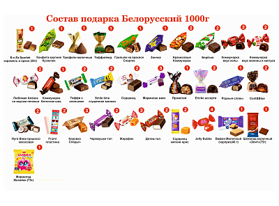 №4 ХУДОЖНИК 1000 грамм новогодний подарок белорусский