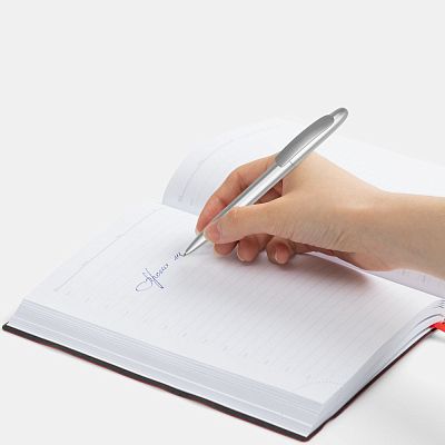 Ручка шариковая Moor Silver, ver.2, серебристый металлик