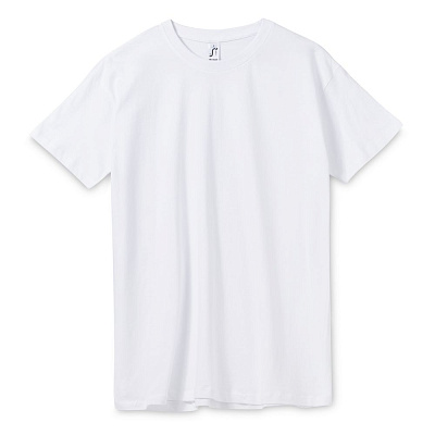 Футболка унисекс Regent 150, темный хаки (Белый)