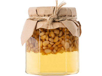 Мед с кедровыми орешками