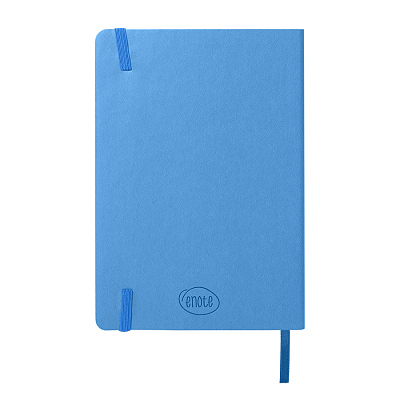 Бизнес-блокнот "RILY", формат А5,  голубой, блок в точку