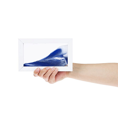 Песочная картина-антистресс Zenscape, белая с синим