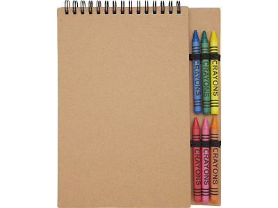 Блокнот А5 Doodle с восковыми мелками