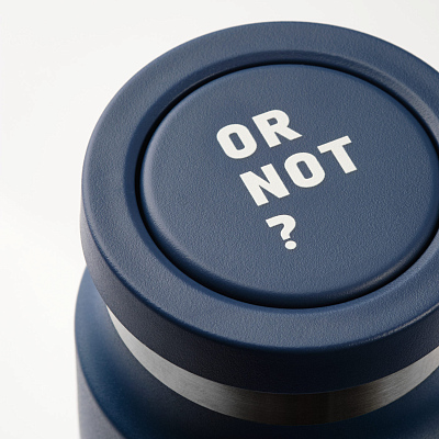 Термобутылка вакуумная герметичная Аллегра (Allegra), синяя