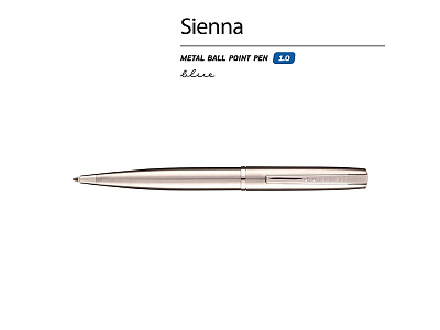 Ручка металлическая шариковая Sienna