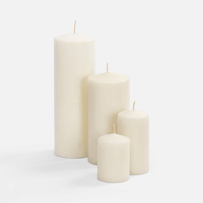 Свеча ароматическая Arozo 210, ваниль и карамель, бежевая