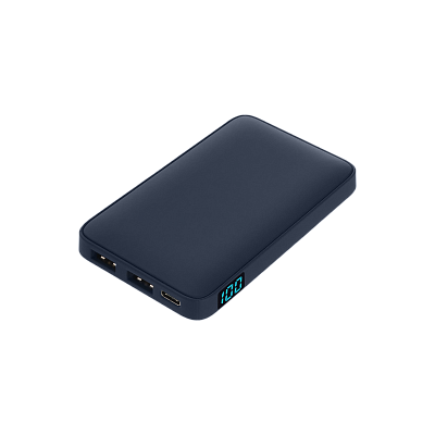 Внешний аккумулятор с подсветкой Анкор (Ancor) 5000 mAh  (Синий)