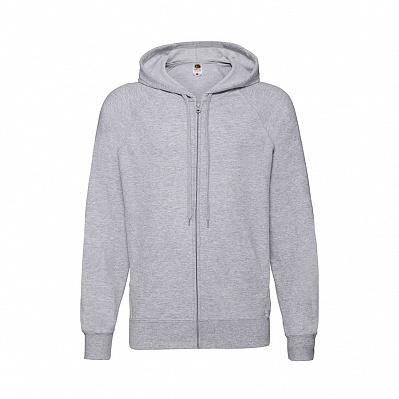 Толстовка без начеса LIGHTWEIGHT HOODED SWEAT JACKET 240 (Серый)