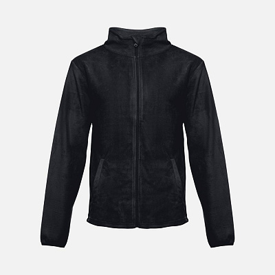 Куртка флисовая мужская Helsinki, серая (Чёрный)