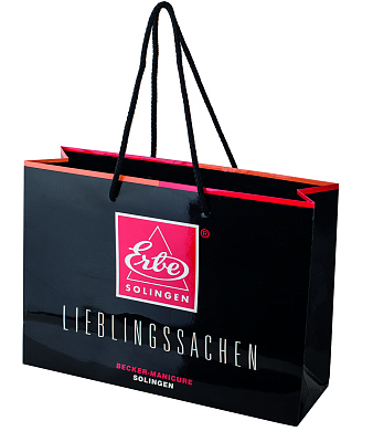 Маникюрный набор Erbe, 5пр. Футляр: натур.кожа, цвет коричневый