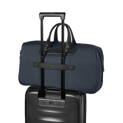 Дорожная сумка VICTORINOX Architecture Urban2 Weekender, синий, полиэстер/кожа, 24x56x30 см, 45 л