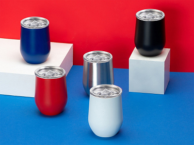 Вакуумная термокружка Sense, непротекаемая крышка, крафтовая упаковка