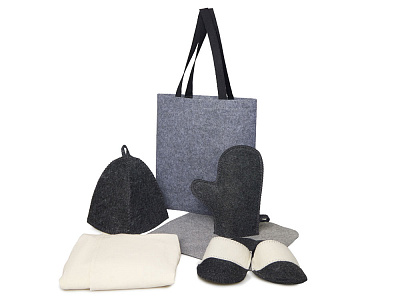 Банный набор с килтом Healing, мужской (Двуцветный)