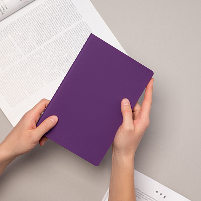 Блокнот Альфа Слим (Alpha slim), фиолетовый