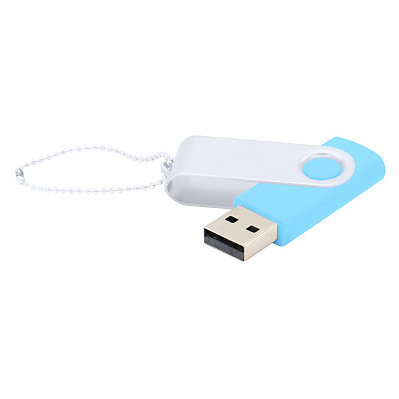 Флешка Designer To Go 2.0 USB 16Gb  (Голубой/белый)