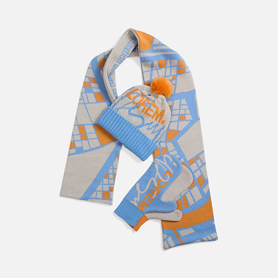 Шарф Joyful на заказ, XL, полушерсть