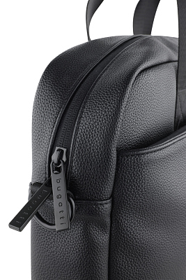 Портфель мужской BUGATTI Rico, черный, полиуретан, 40 x 10 x 28,5 см