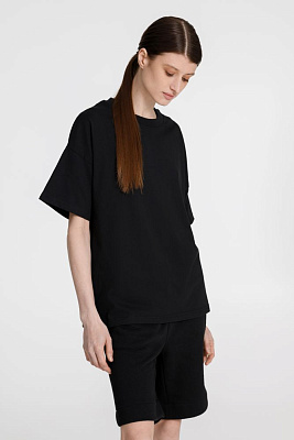 Футболка унисекс оверсайз T3, серая (Чёрный)