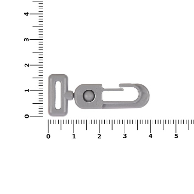 Застежка-карабин Сarabine, S, серый