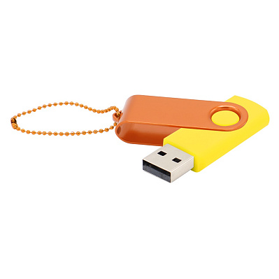 Флешка Designer To Go 2.0 USB 16Gb  (Желтый/Оранжевый)