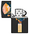 Зажигалка ZIPPO Mountain Waterfall с покрытием Black Light, латунь/сталь, черная,матовая 38x13x57 мм - Фото 4