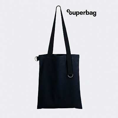 Шоппер Superbag black (чёрный) (Чёрный)