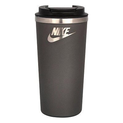 Термокружка вакуумная Palermo, серая, матовая поверхность