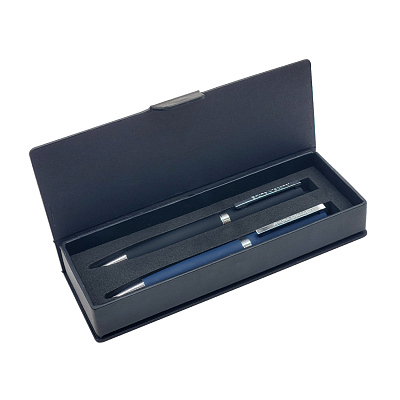 ФУТЛЯР ПОДАРОЧНЫЙ ИЗ ЭКОКОЖИ ПОД ДВЕ РУЧКИ, ЧЕРНЫЙ