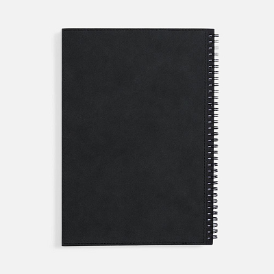 Ежедневник Notera Maxi, недатированный, черный