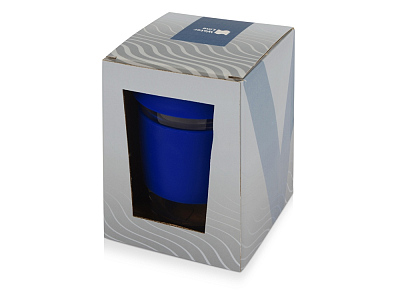 Стеклянный стакан с силиконовой крышкой и манжетой Monday