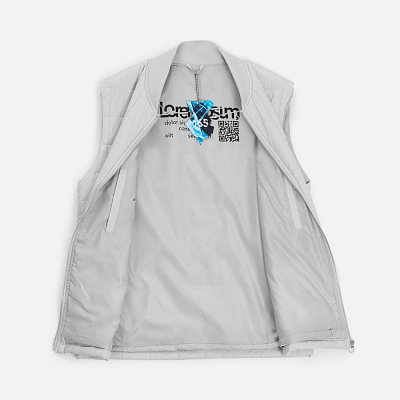 Жилет унисекс Warmbridge, светло-серый