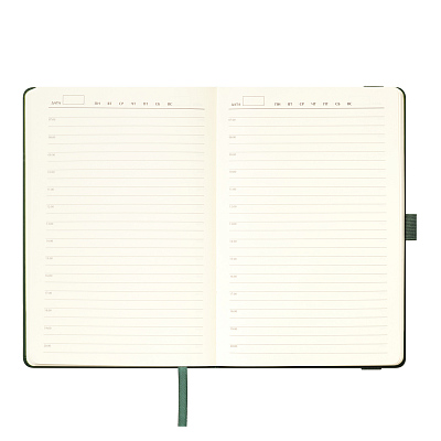 Ежедневник Альфа (Alpha) недатированный, зеленый/оливковый